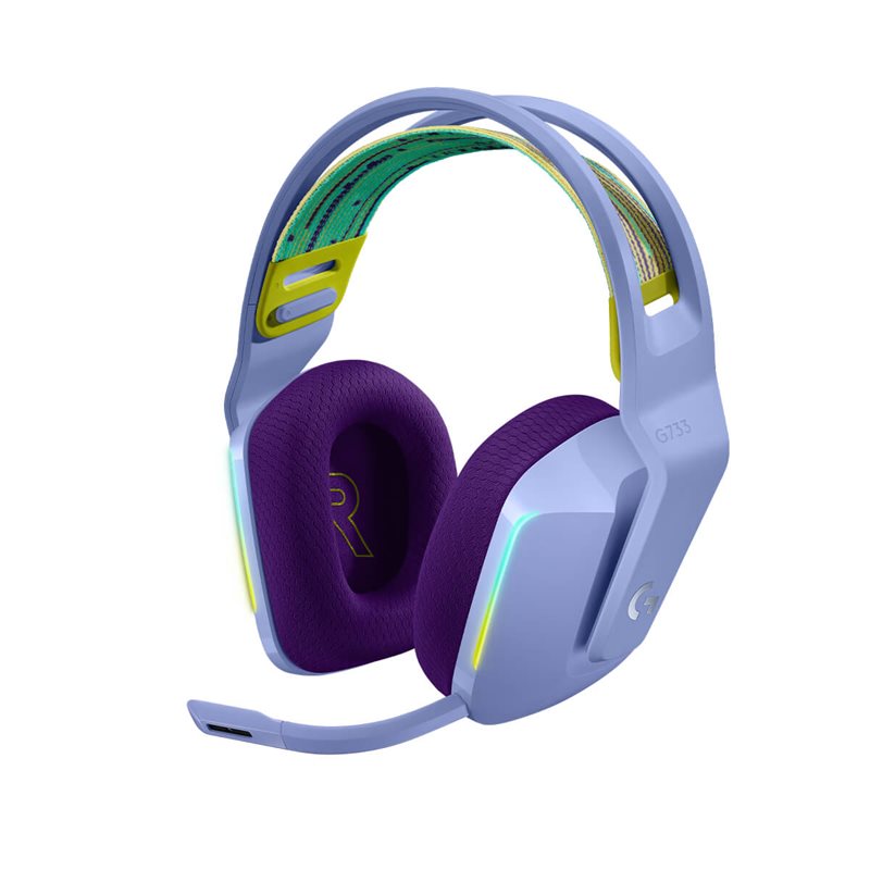 Logitech G733 LIGHTSPEED Wireless RGB Gaming Headset - Lilac – Ghostly  Engines