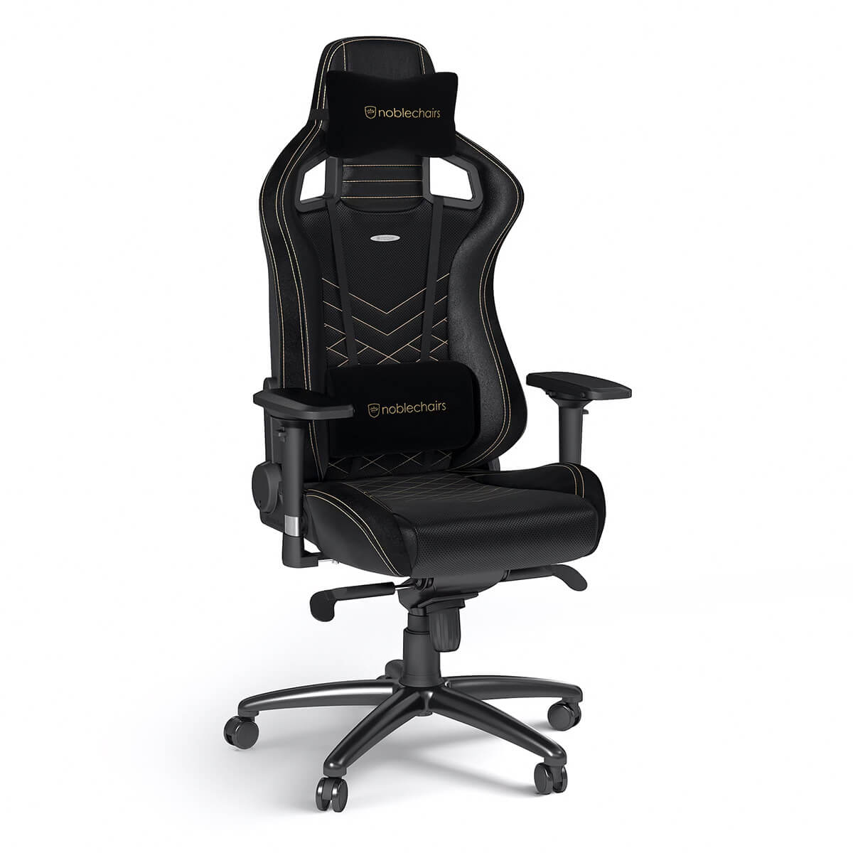 Noblechairs EPIC Series Faux Leather Gaming Chair - Black/Gold