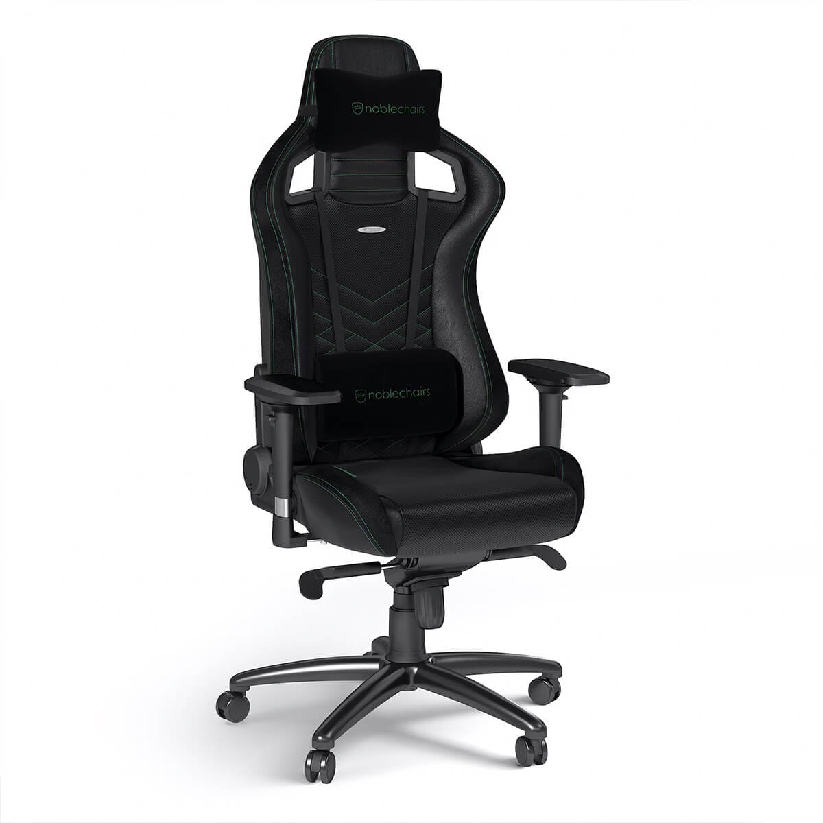 Noblechairs EPIC Series Faux Leather Gaming Chair - Black/Green