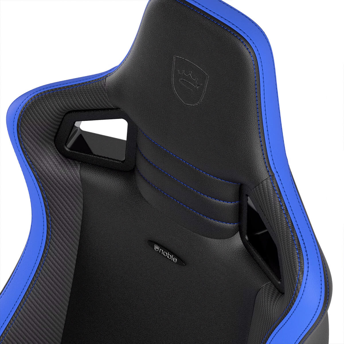 Noblechairs EPIC Series Compact Gaming Chair - Black/Carbon/Blue