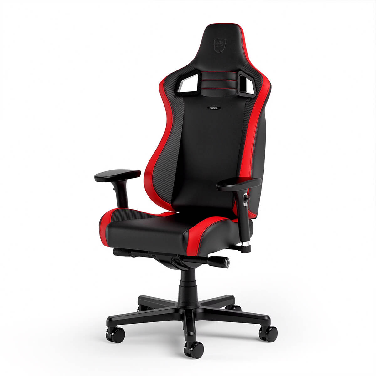 Noblechairs EPIC Series Compact Gaming Chair - Black/Carbon/Red