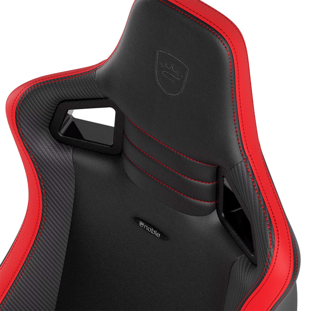 Noblechairs EPIC Series Compact Gaming Chair - Black/Carbon/Red