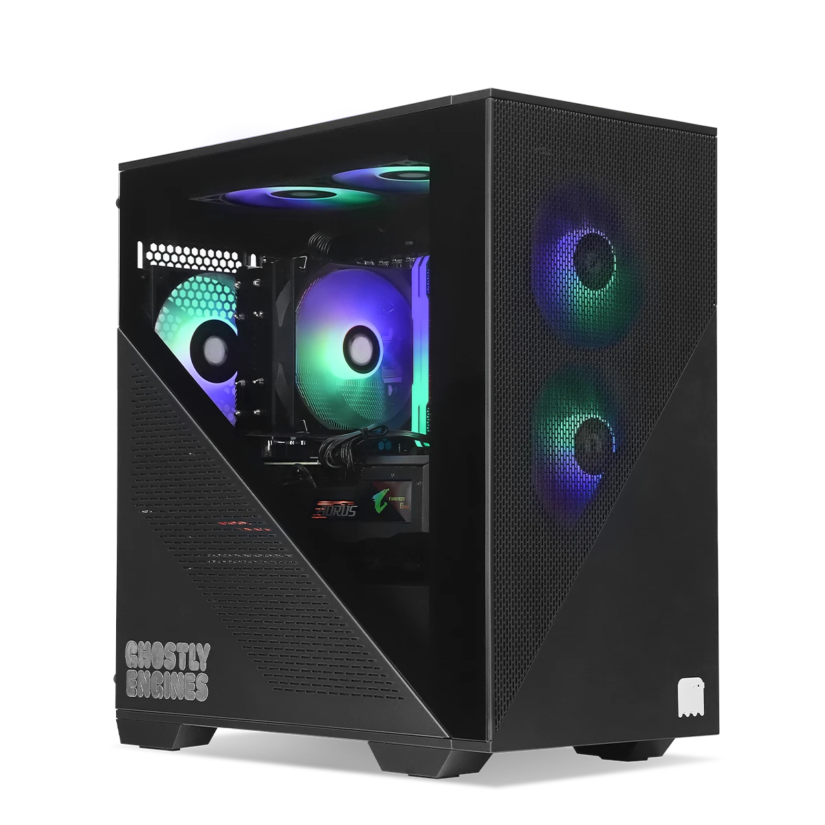 GE RTX 3070 Gaming PC Angle