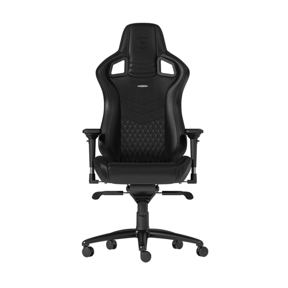 Noblechairs EPIC Series Real Leather Gaming Chair - Black/Black