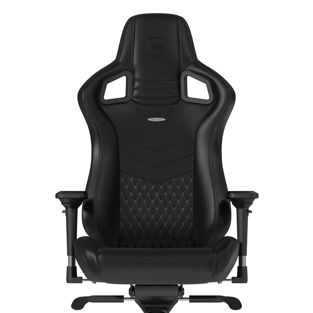 Noblechairs EPIC Series Real Leather Gaming Chair - Black/Black