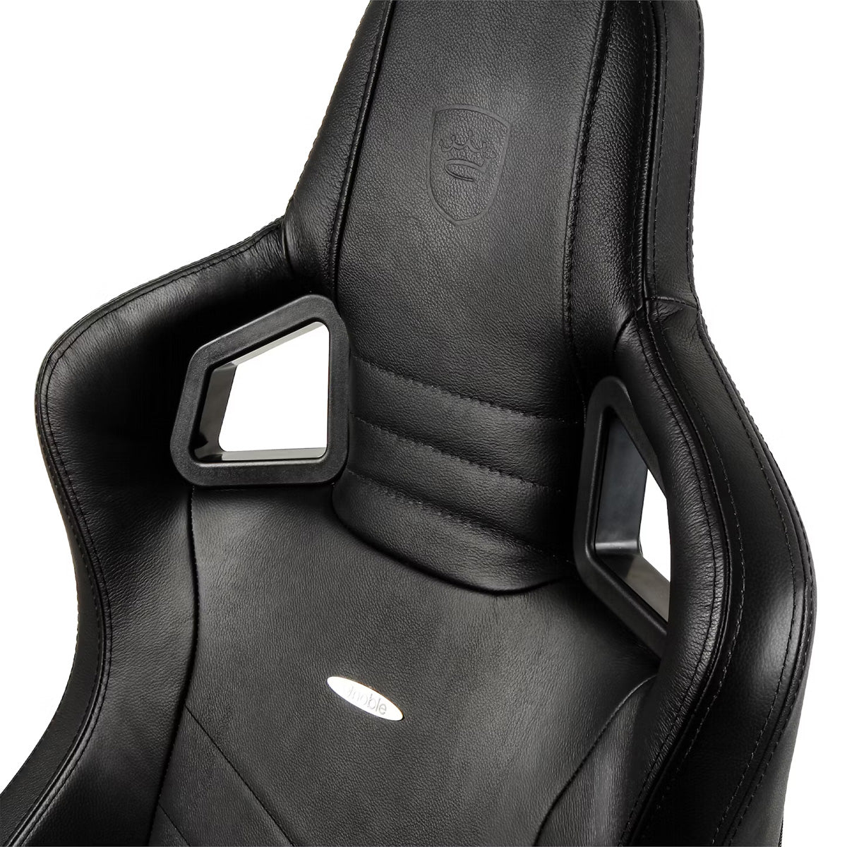 Noblechairs EPIC Series Real Leather Gaming Chair - Black/Black