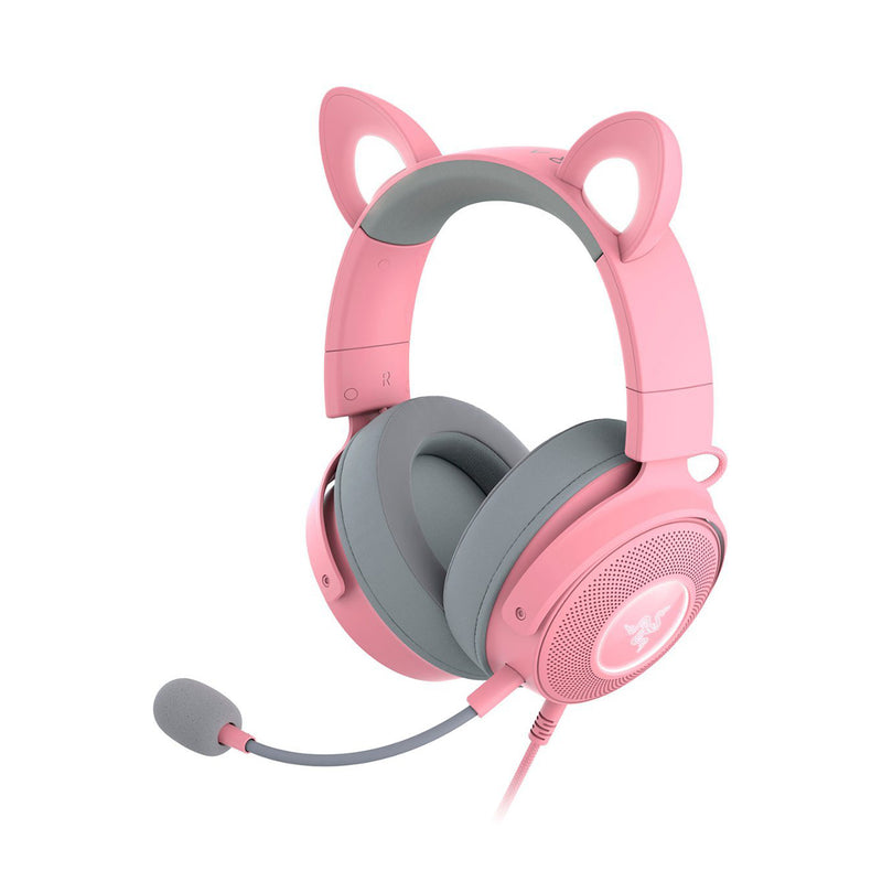 Razer Kraken Kitty V2 Pro Wired RGB Headset with Interchangeable Ears - Quartz Edition