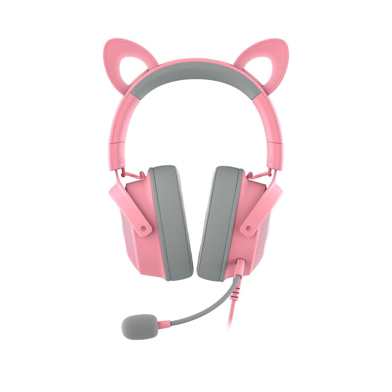 Razer Kraken Kitty V2 Pro Wired RGB Headset with Interchangeable Ears - Quartz Edition