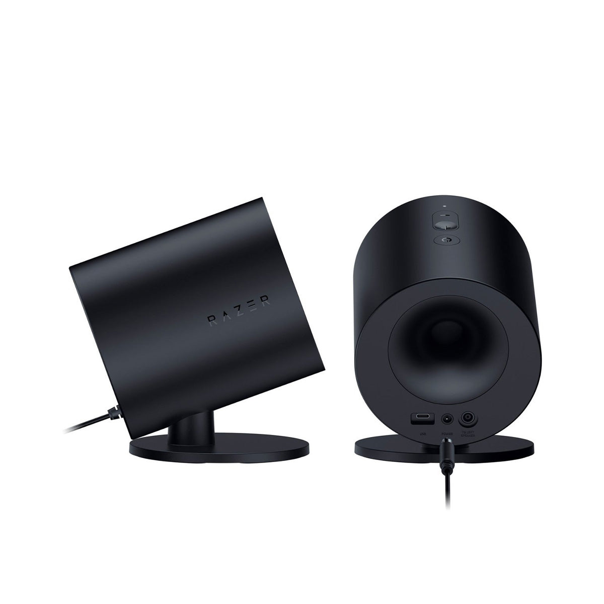 Razer Nommo V2 X Full-Range 2.0 PC Gaming Speakers – Ghostly