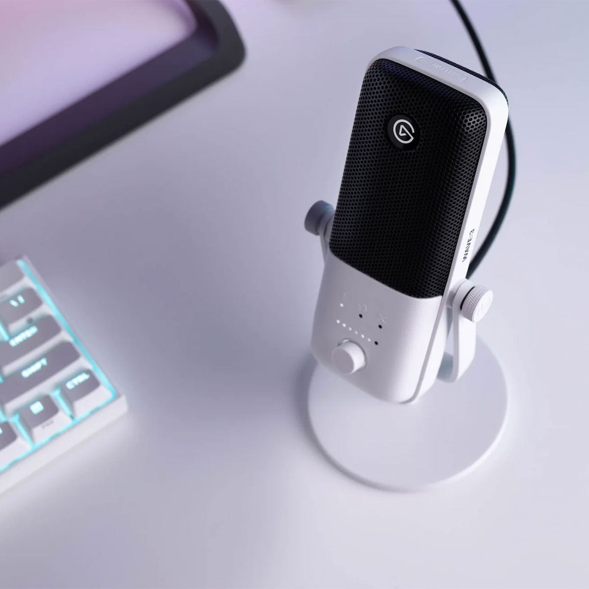 Elgato Wave 3 Premium USB Condenser Microphone - White – Ghostly